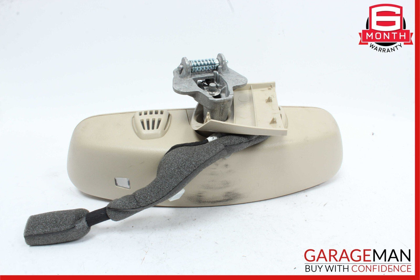 08-14 Mercedes W204 C250 C300 C63 AMG Top Upper Rear View Mirror Assembly Beige