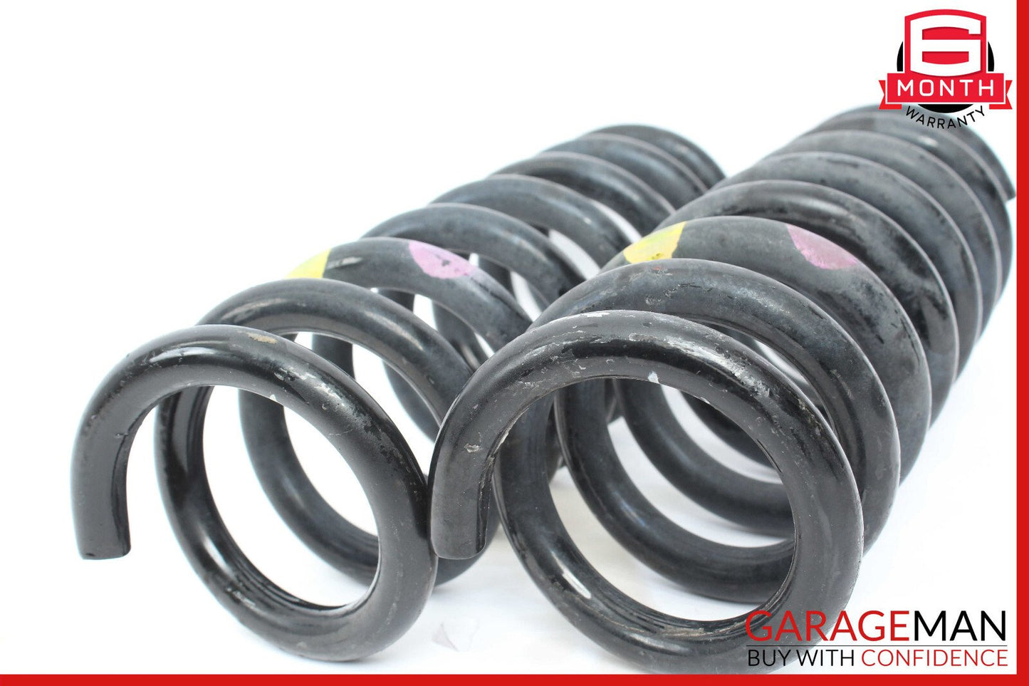 08-14 Mercedes W204 C250 C300 C350 Rear Shock Strut Coil Spring Set of 2 OEM