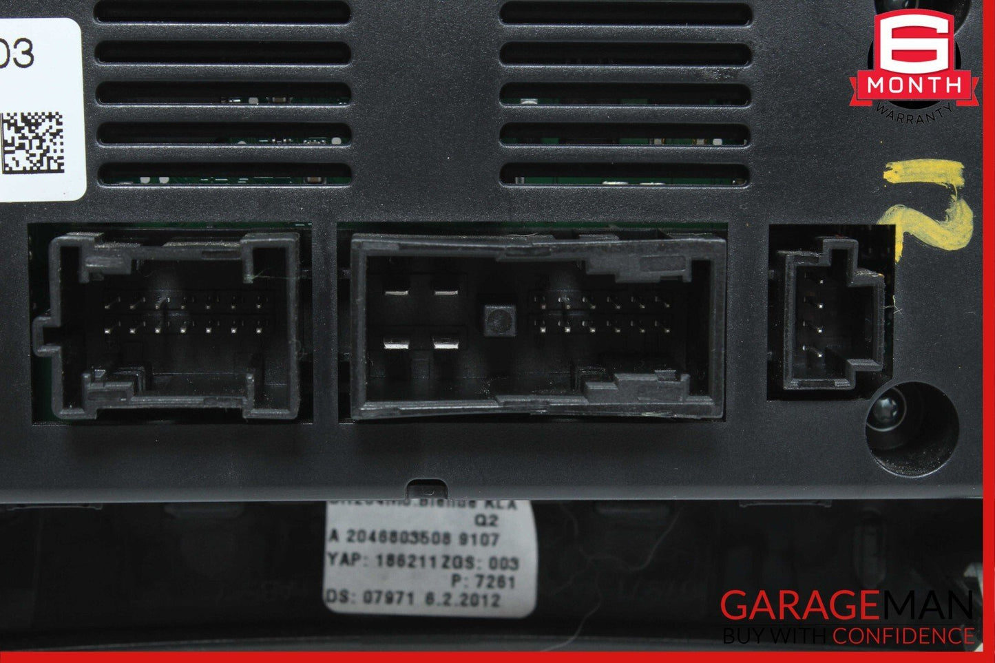 12-14 Mercedes W204 C250 C63 AC A/C Heater Climate Control Switch Trim Assembly