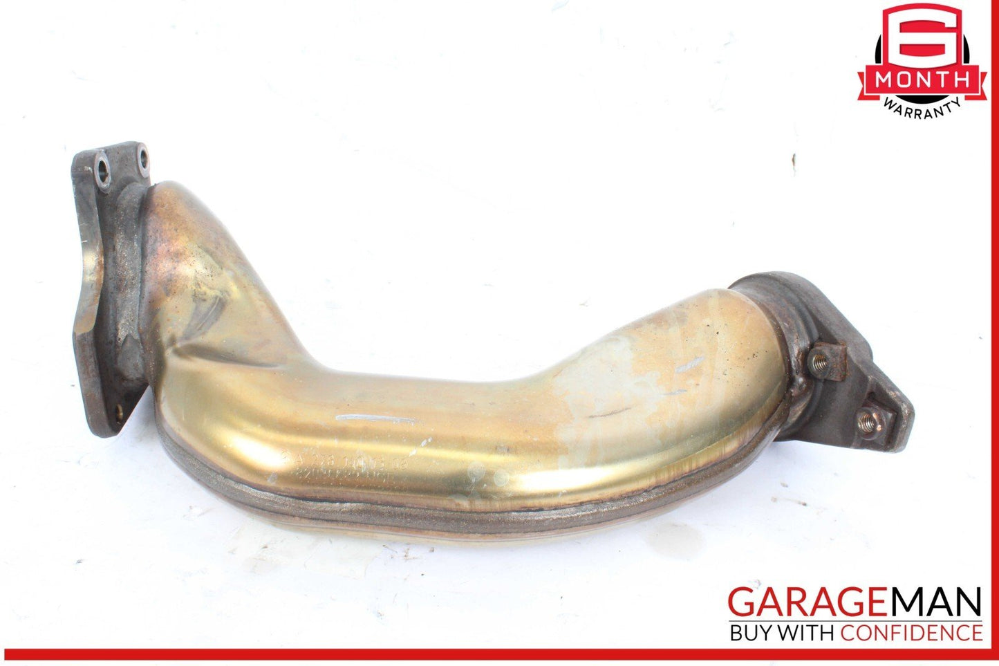14-17 Mercedes W222 S550 Left Driver Side Engine Exhaust Pipe 2781401308 OEM