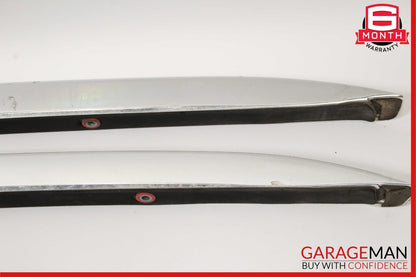 07-15 Audi Q7 Baggage Luggage Roof Rack Rail Top Molding Set Chrome OEM