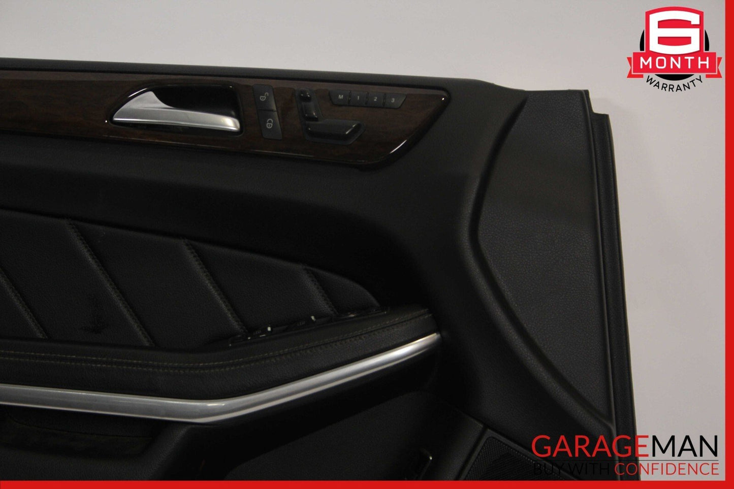 13-16 Mercedes X166 GL450 GL350 Front Left Side Interior Door Panel Assy Black