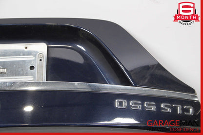 12-18 Mercedes W218 CLS400 CLS550 Rear Trunk Lid Deck Shell Panel Blue OEM