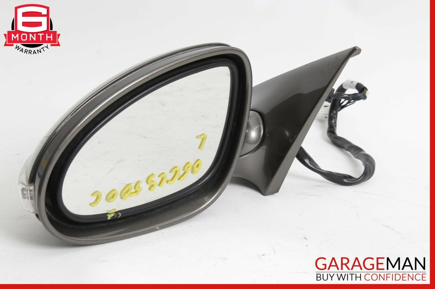 06-08 Mercedes W219 CLS500 Front Left Driver Side Mirror Door Rear View Gray OEM