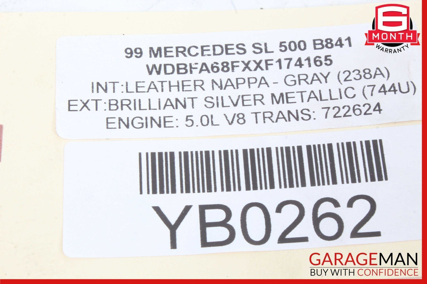 96-02 Mercedes R129 SL500 E320 CLK430 Yaw Turn Rate Sensor 0005426518 OEM