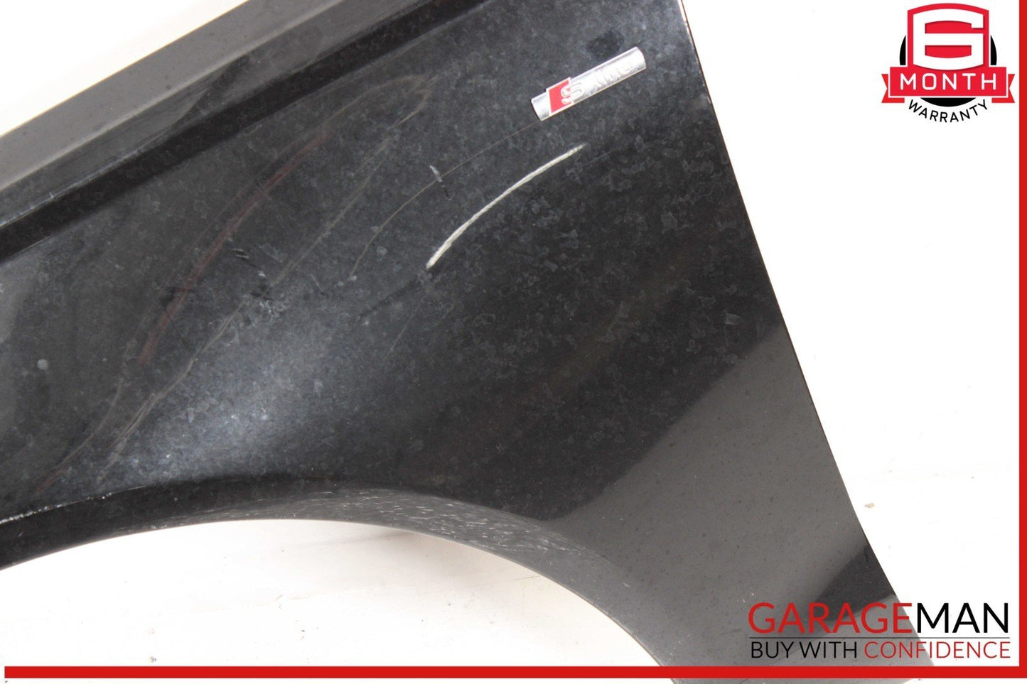 12-18 Audi A6 S6 Front Left Driver Side Fender Panel Black OEM