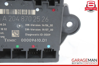 08-14 Mercedes W204 C350 Rear Right Side Door Control Module 2048702526 OEM