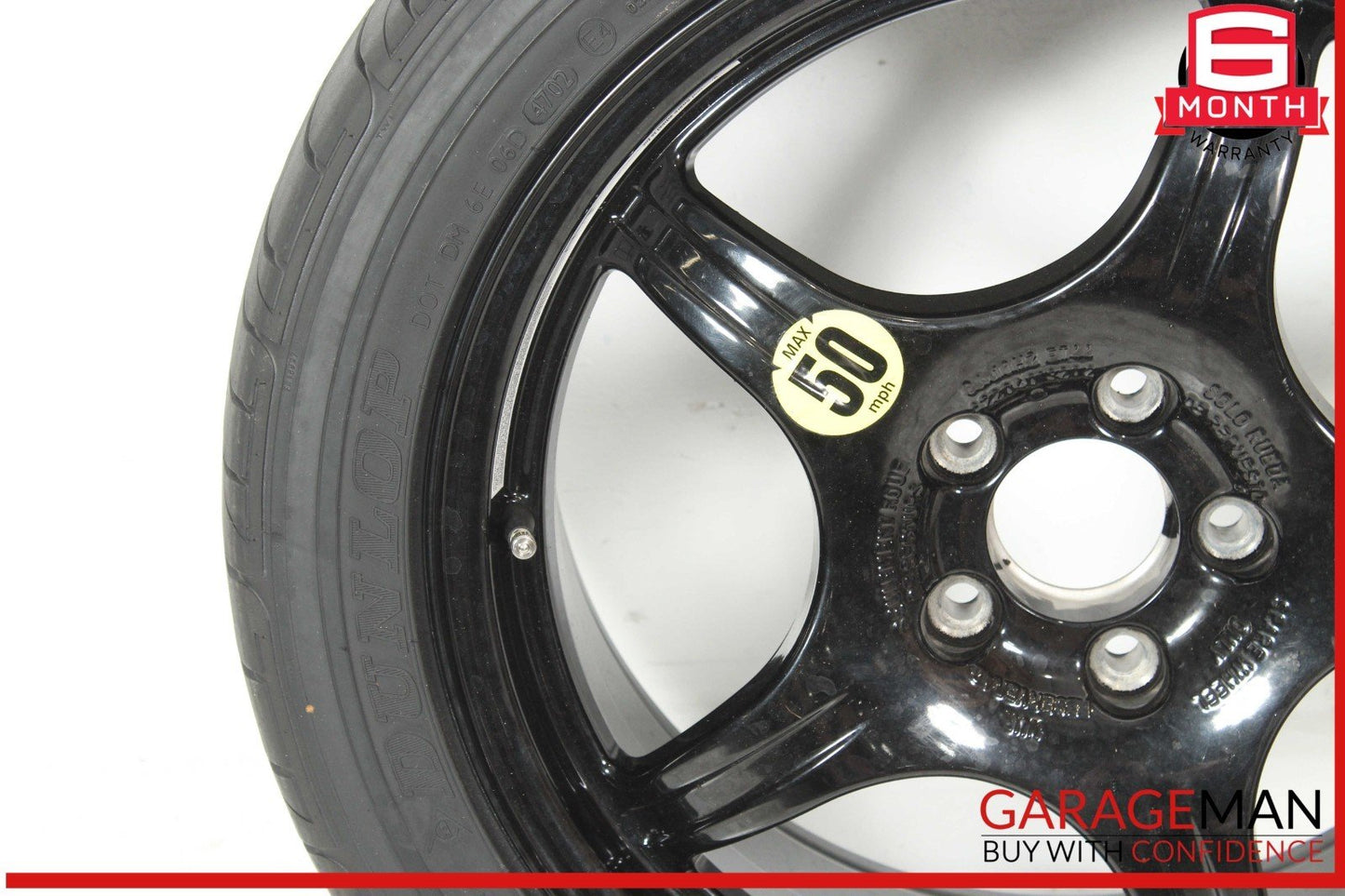 00-06 Mercedes W220 S600 S55 CL65 AMG Emergency Spare Wheel Tire Rim 8Jx18H2 OEM