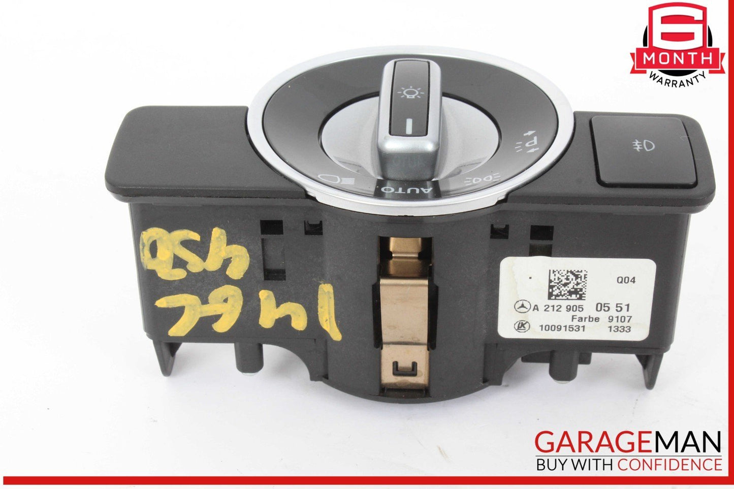 08-20 Mercedes X166 GL450 4MATIC Headlight Fog Light Switch Control Module OEM