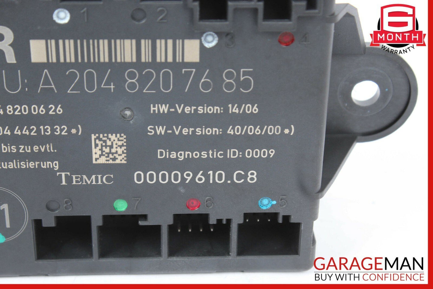 08-11 Mercedes W204 C300 C350 Rear Right Passenger Side Door Control Module OEM