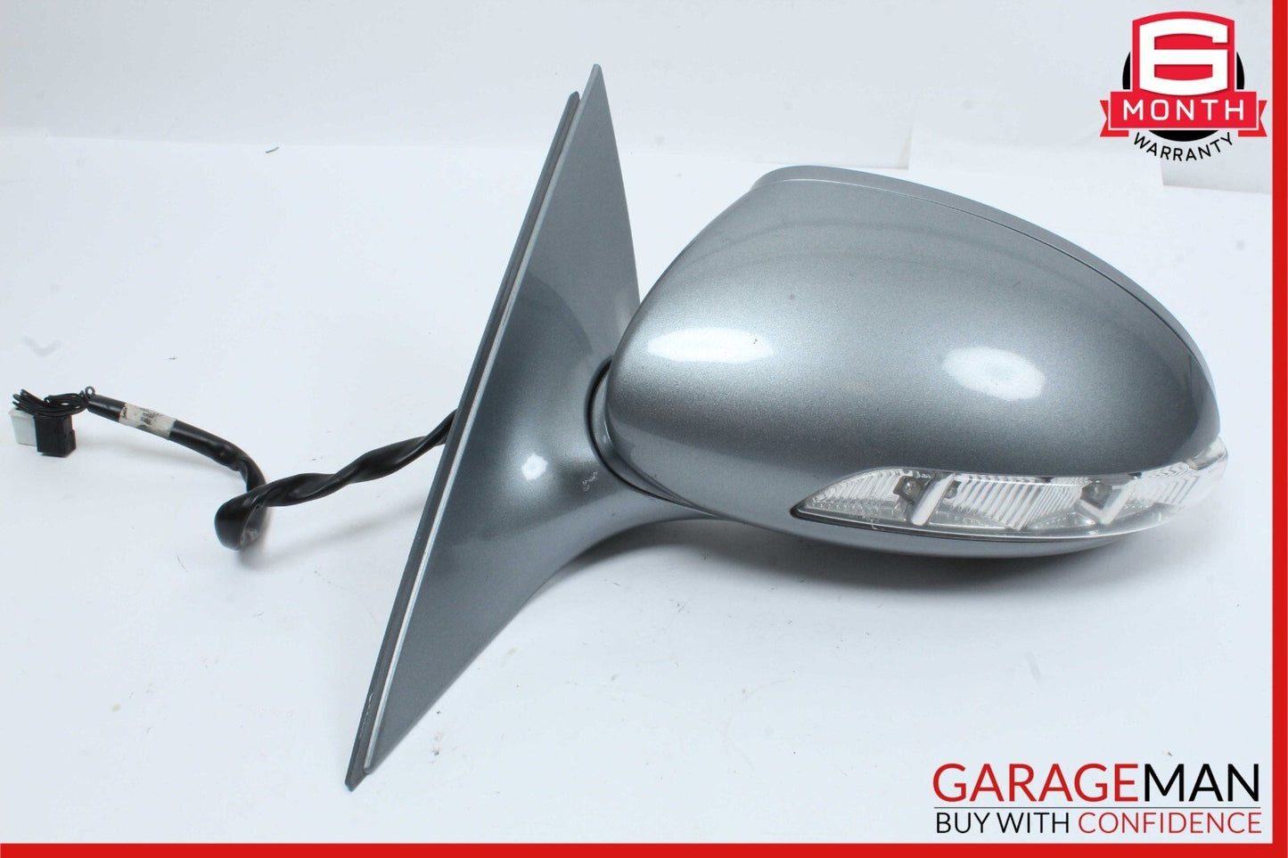07-09 Mercedes W221 S550 Front Left Side Mirror Rear View Door Grey OEM