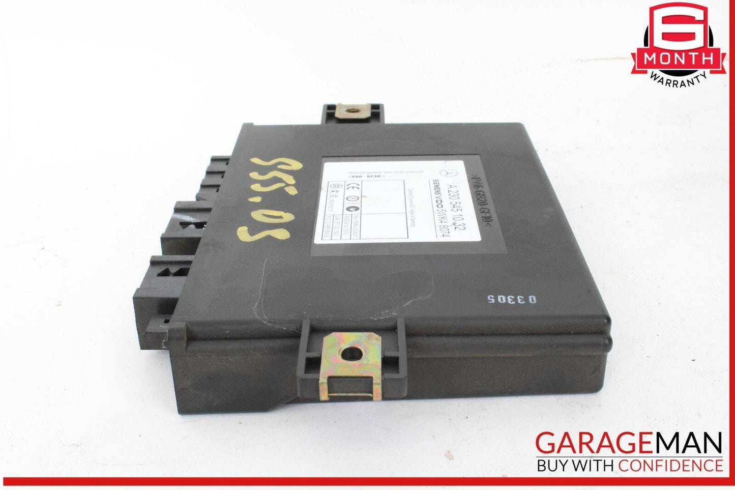 00-03 Mercedes W220 S55 AMG CL55 Keyless Go Entry Control Module 2305451032 OEM