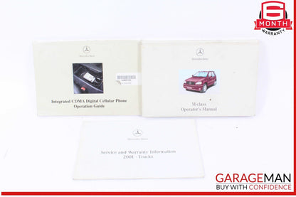 98-05 Mercedes W163 ML430 ML320 Operator's Owner Manual Guide Book Case Assembly