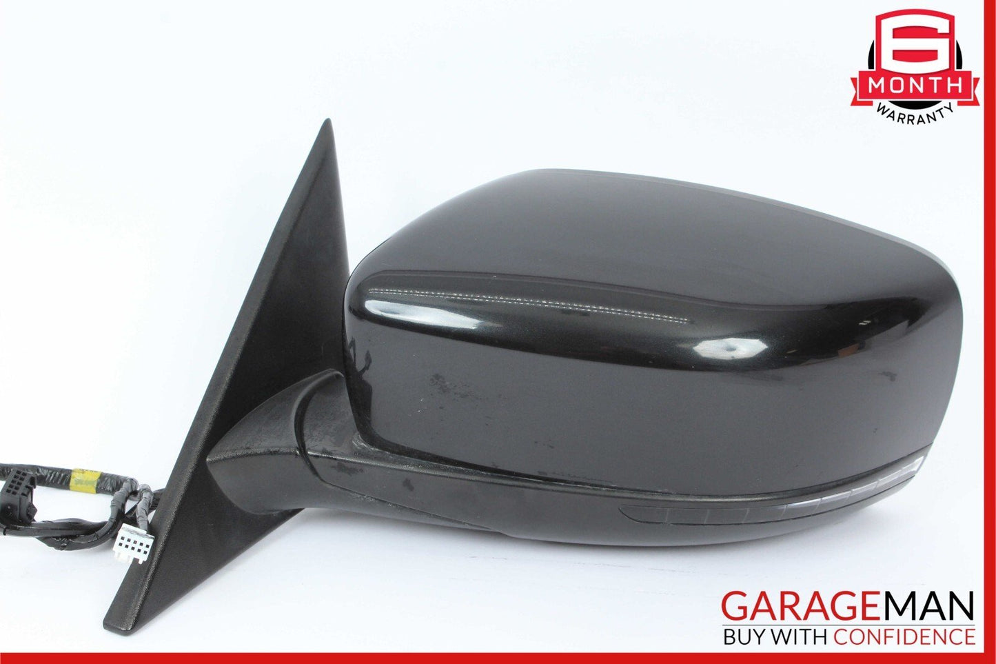 14-17 Maserati Ghibli Front Left Driver Side Mirror Door Rear View Black OEM
