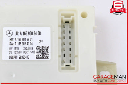 13-19 Mercedes X166 GL450 GLS550 Rear SAM Module Control Unit Signal Acquisition