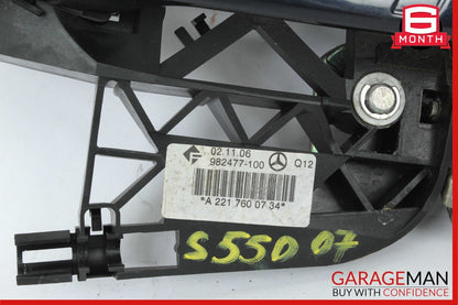 07-13 Mercedes W221 S550 Rear Left Side Exterior Door Handle Keyless Go OEM