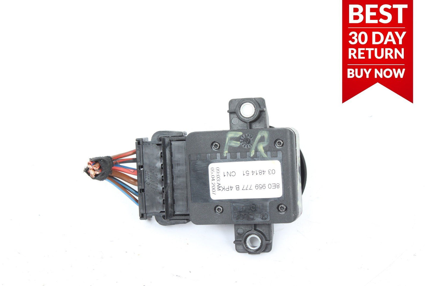 07-09 Audi Q7 Front Right Side Seat Lumbar Adjustment Switch Module Black A110