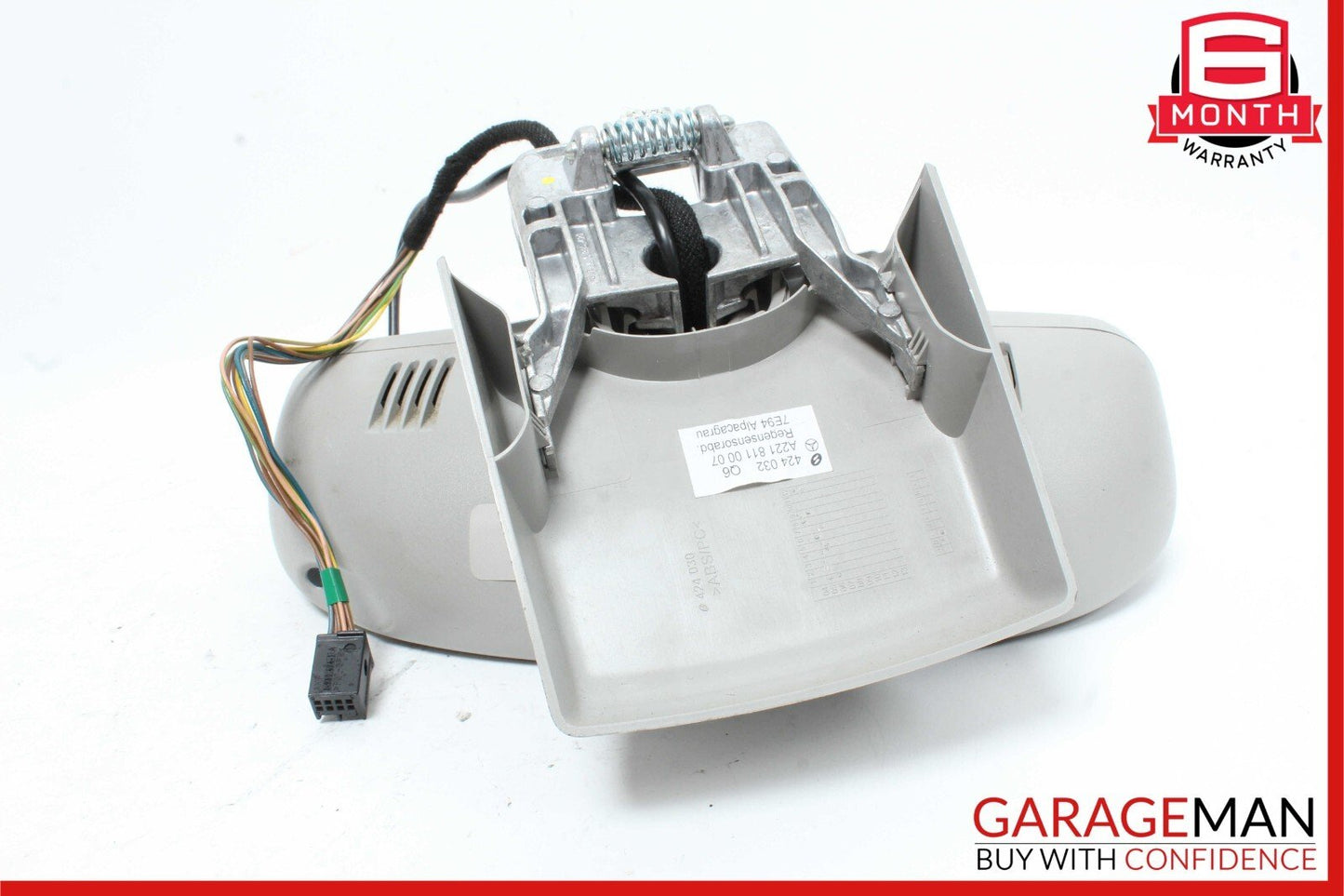 07-09 Mercedes W221 S550 S63 AMG Interior Front Top Upper Rear View Mirror Gray
