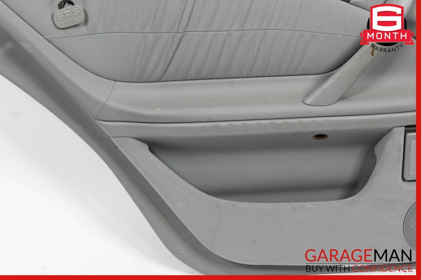 96-03 Mercedes W210 E320 Rear Left Driver Side Interior Door Panel Grey OEM