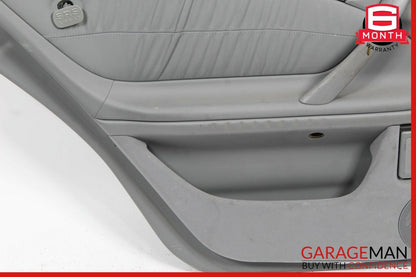 96-03 Mercedes W210 E320 Rear Left Driver Side Interior Door Panel Grey OEM