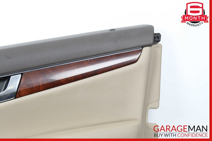08-11 Mercedes W204 C250 C300 Front Right Side Interior Door Panel Beige OEM