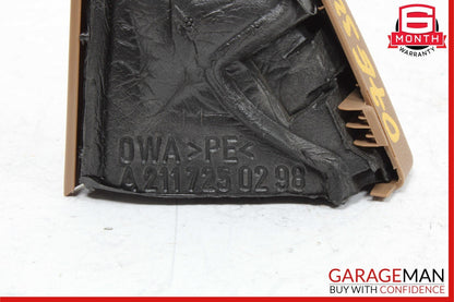 03-09 Mercedes W211 E320 E550 E63 AMG Front Right Side Tweeter Speaker Cover OEM