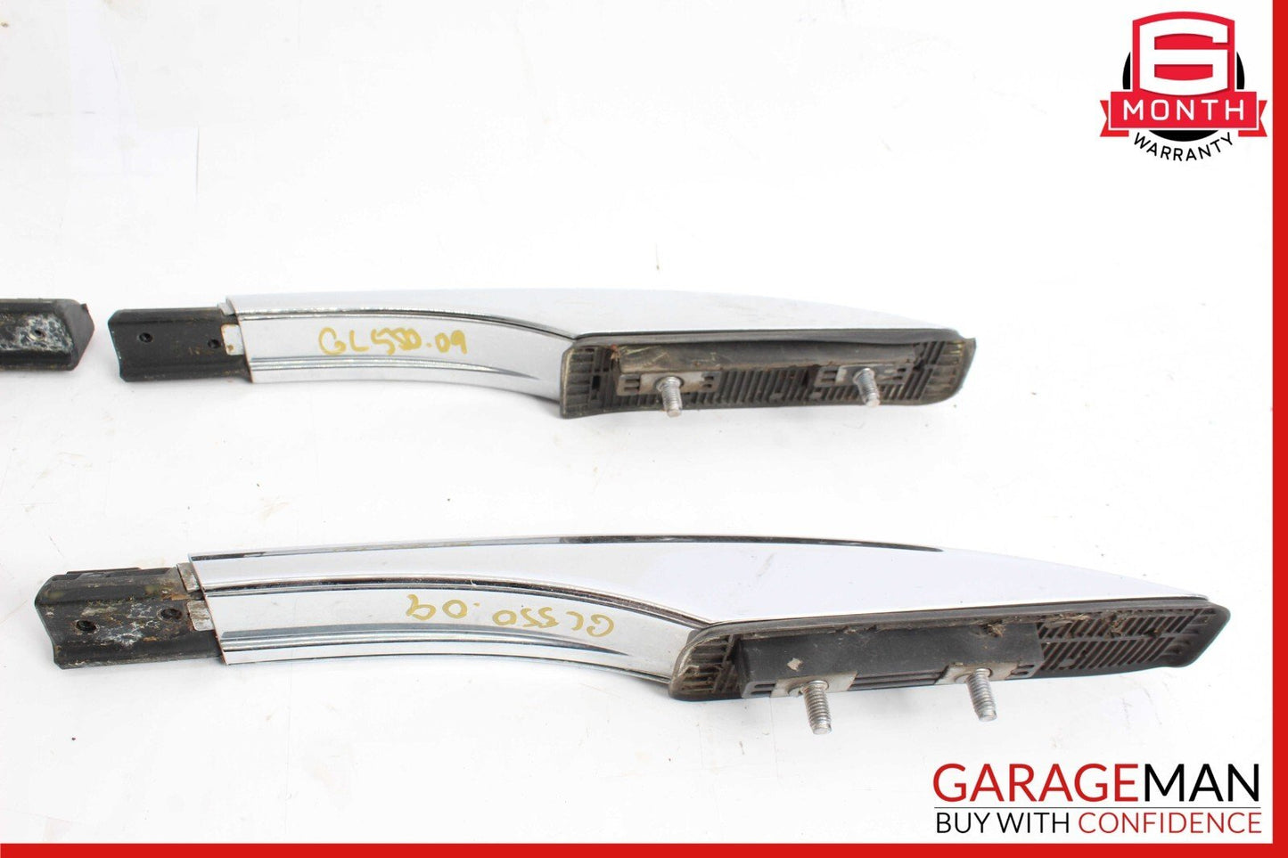 07-12 Mercedes GL550 Left & Right Baggage Roof Luggage Rack Rail Cover Caps Set
