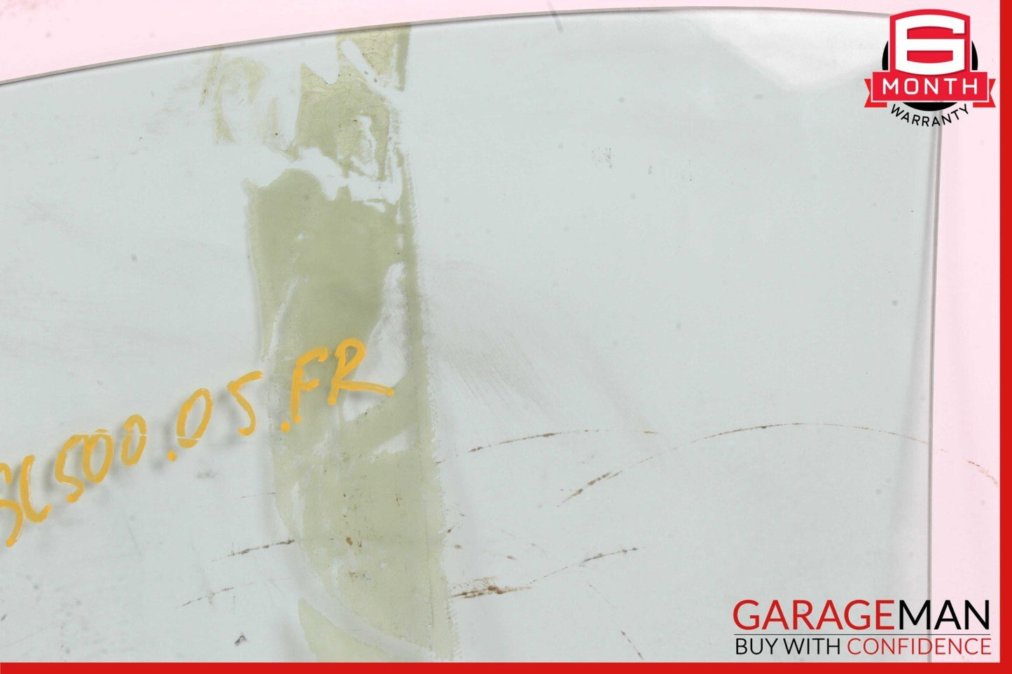 03-12 Mercedes R230 SL500 SL55 AMG Front Right Side Door Window Glass Clear OEM
