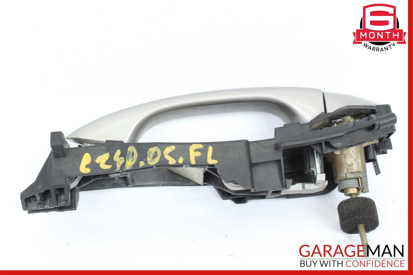 05-07 Mercedes W203 C230 C320 Front Left Exterior Door Handle Silver OEM