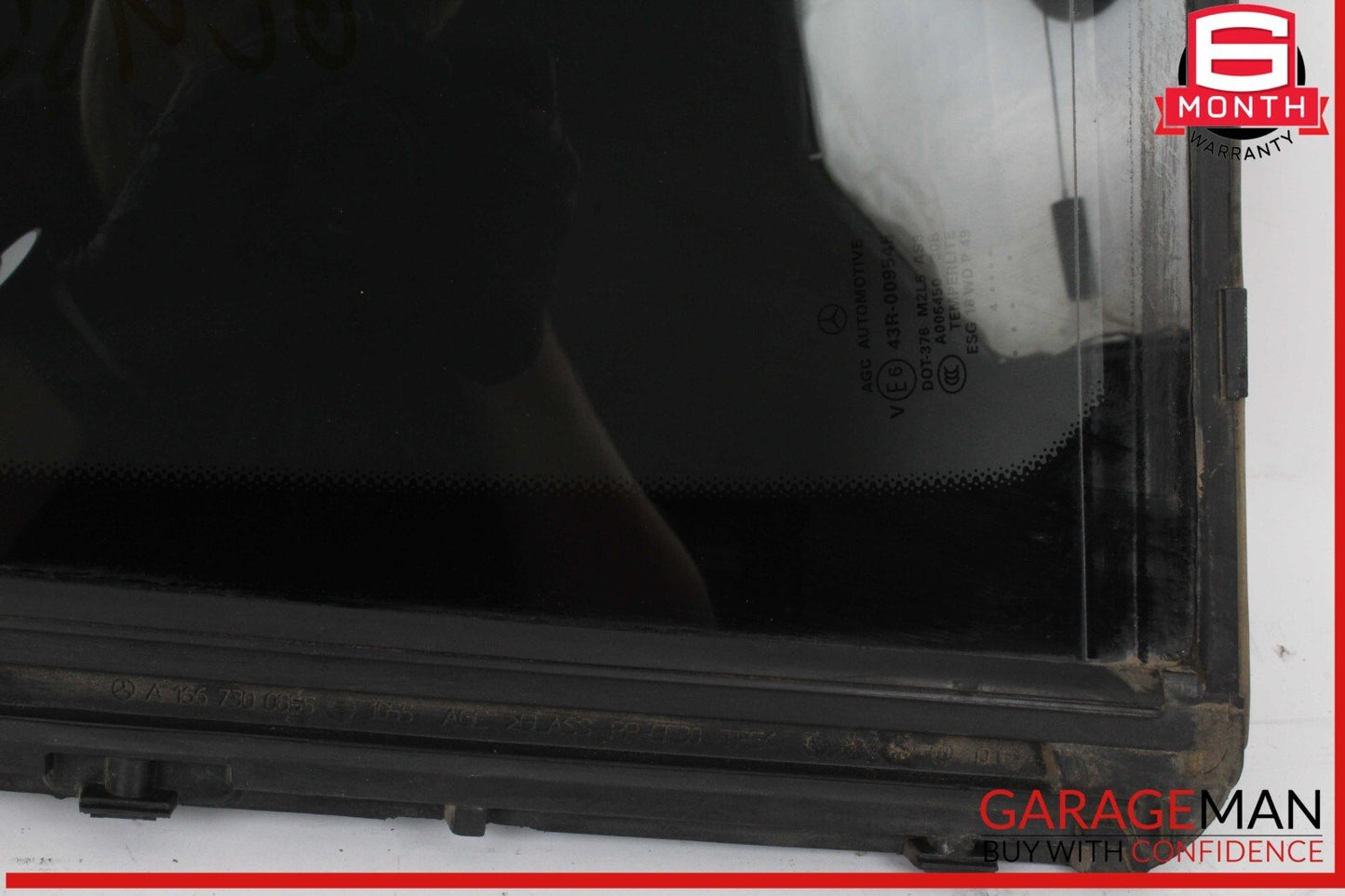 13-19 Mercedes X166 GL450 GL550 GLS550 Rear Right Fixed Privacy Window Glass OEM