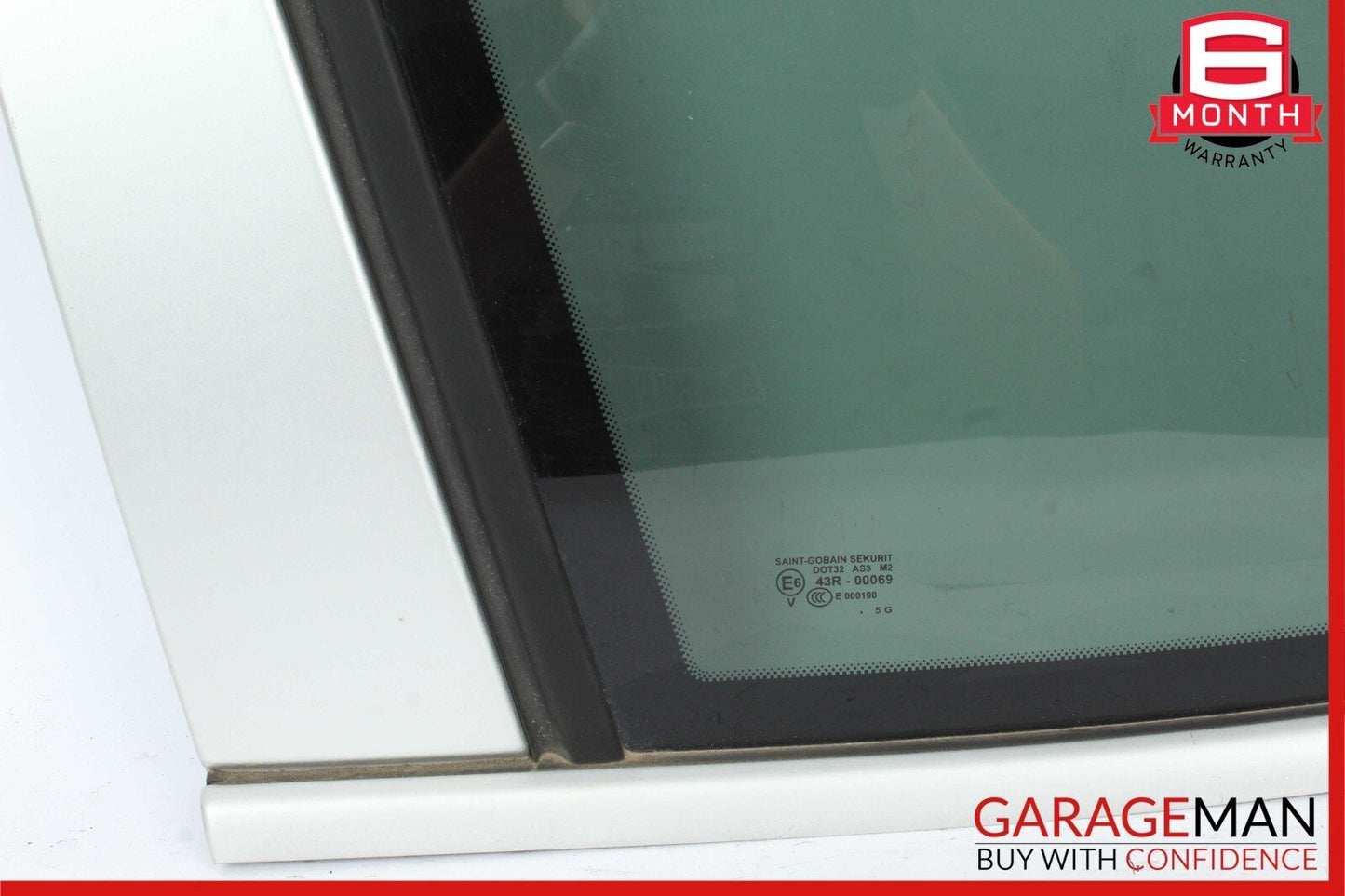 03-06 Porsche Cayenne 955 Rear Left Driver Side Quarter Window Glass Panel White