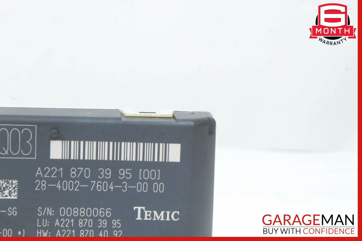07-14 Mercedes W221 S500 CL63 Trunk Release Remote Open Close Module Unit OEM