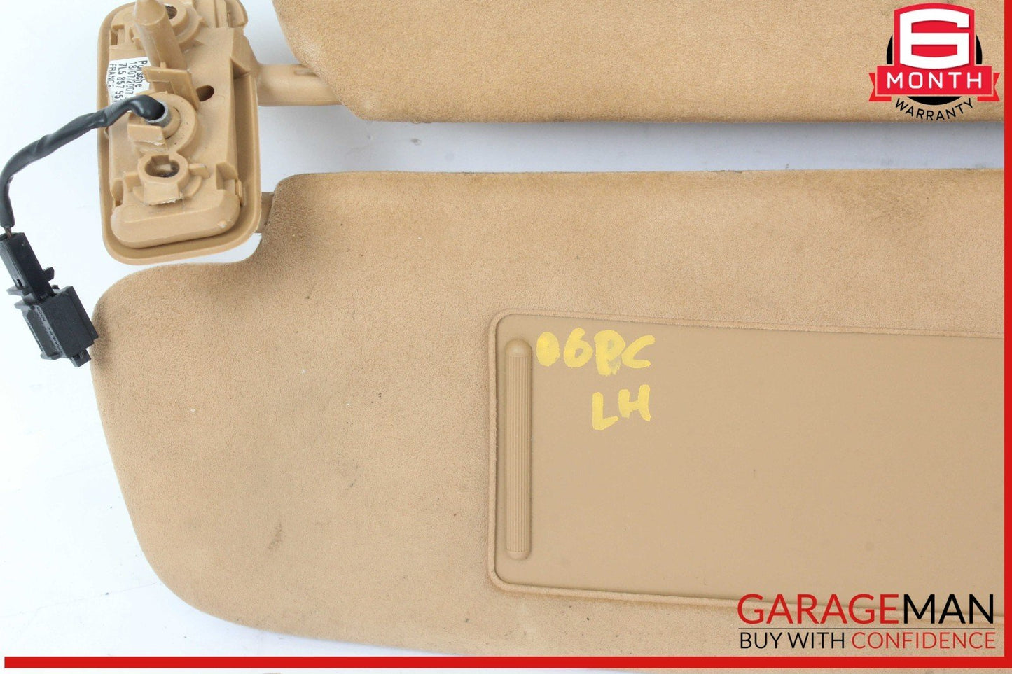 03-10 Porsche Cayenne 955 957 Front Left Side Sunvisor Sun Visor Shade OEM