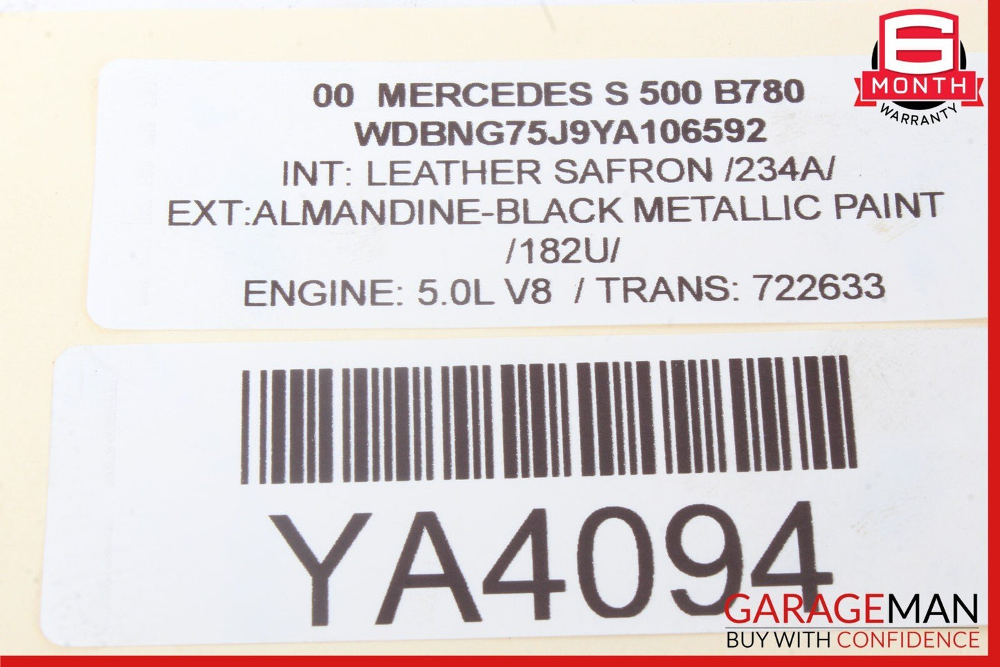 00-06 Mercedes W220 S600 S500 Headlight Head Lamp Control Module Unit OEM