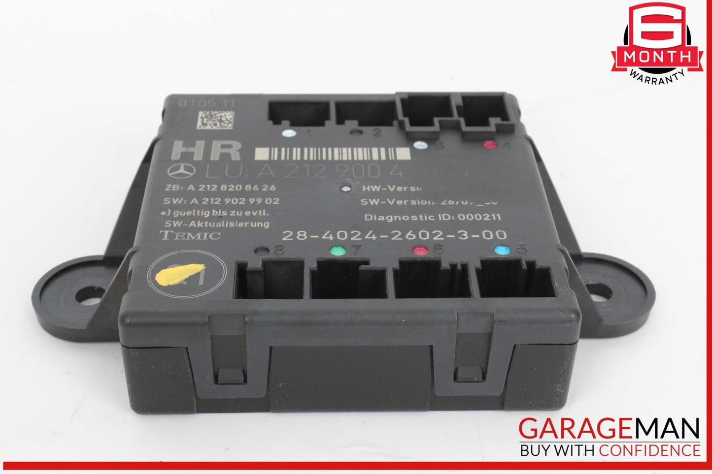 08-18 Mercedes W204 C250 Rear Right Side Door Control Module OEM