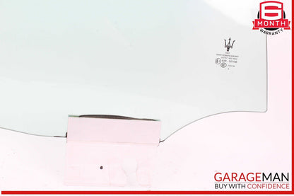 14-22 Maserati Ghibli M157 Rear Right Passenger Side Door Window Glass OEM