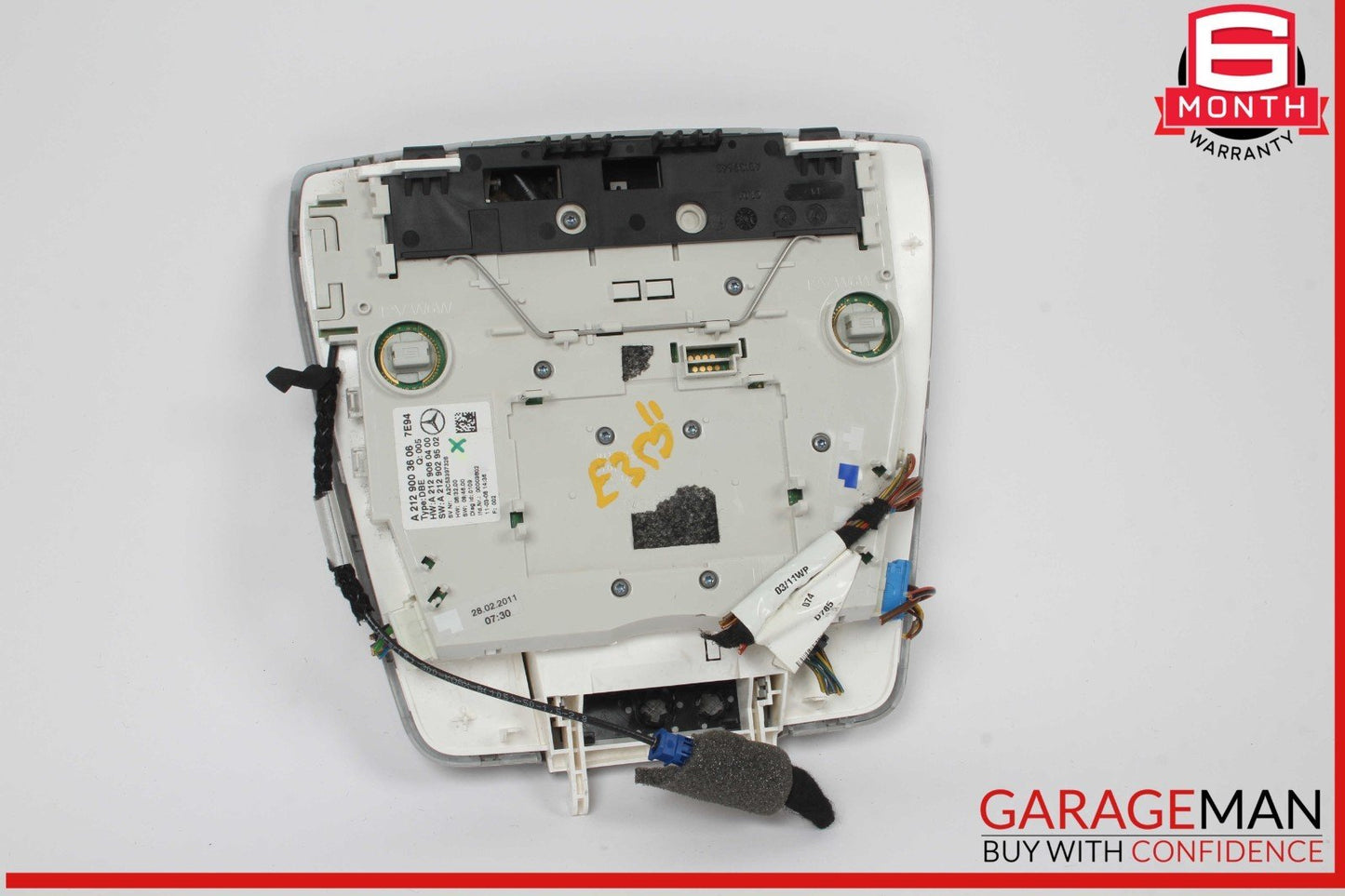 10-18 Mercedes W212 E350 Front Overhead Dome Light Lamp 2129003606 OEM