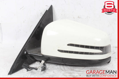 10-13 Mercedes W212 E350 Front Left Side Mirror Door Rear View White OEM