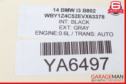 2014 BMW i3 I01 Hybrid Air Conditioning AC Climate Control Module OEM