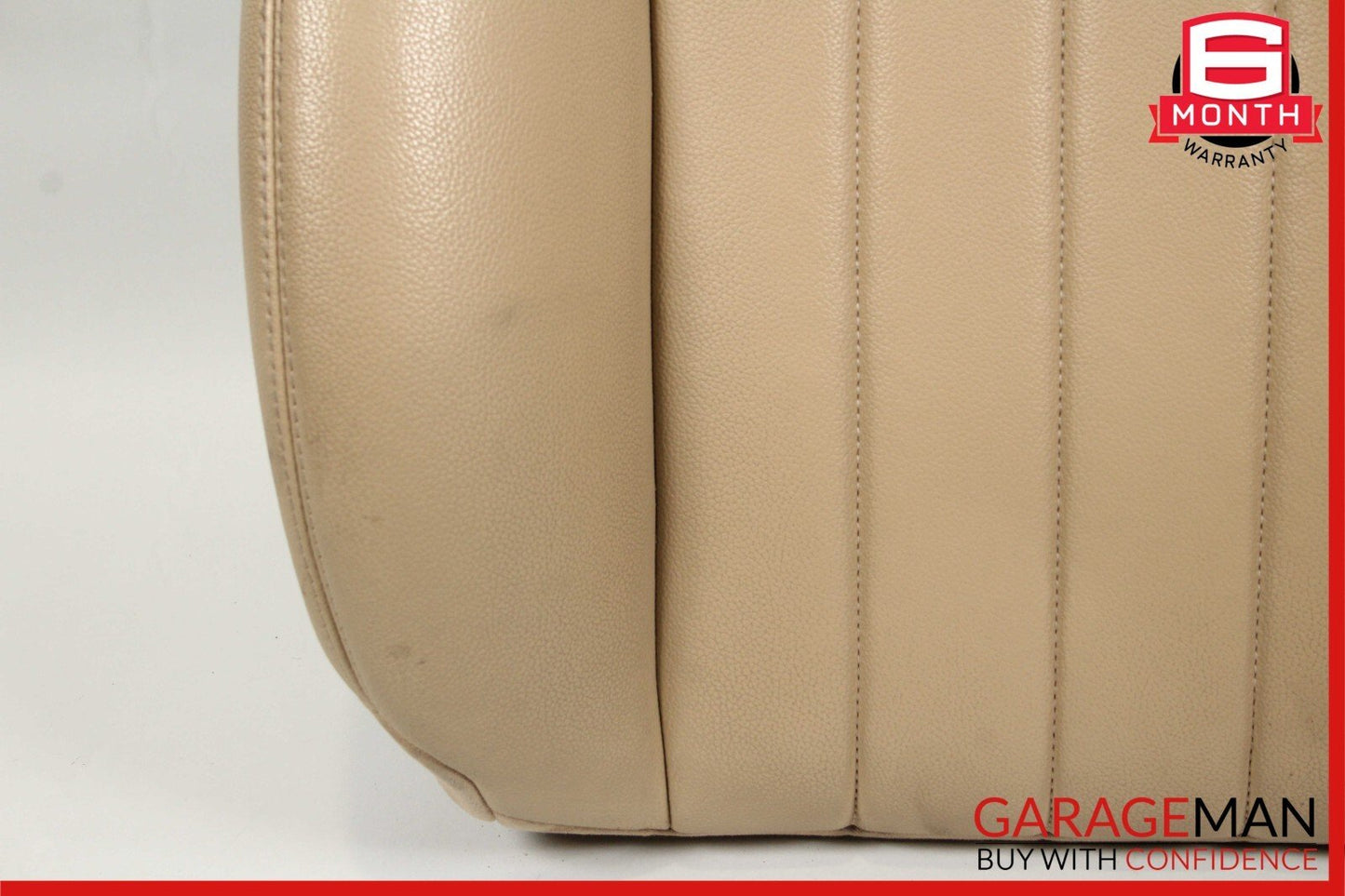 06-10 Mercedes W251 R350 R550 Front Left Top Upper Seat Cushion Leather Brown