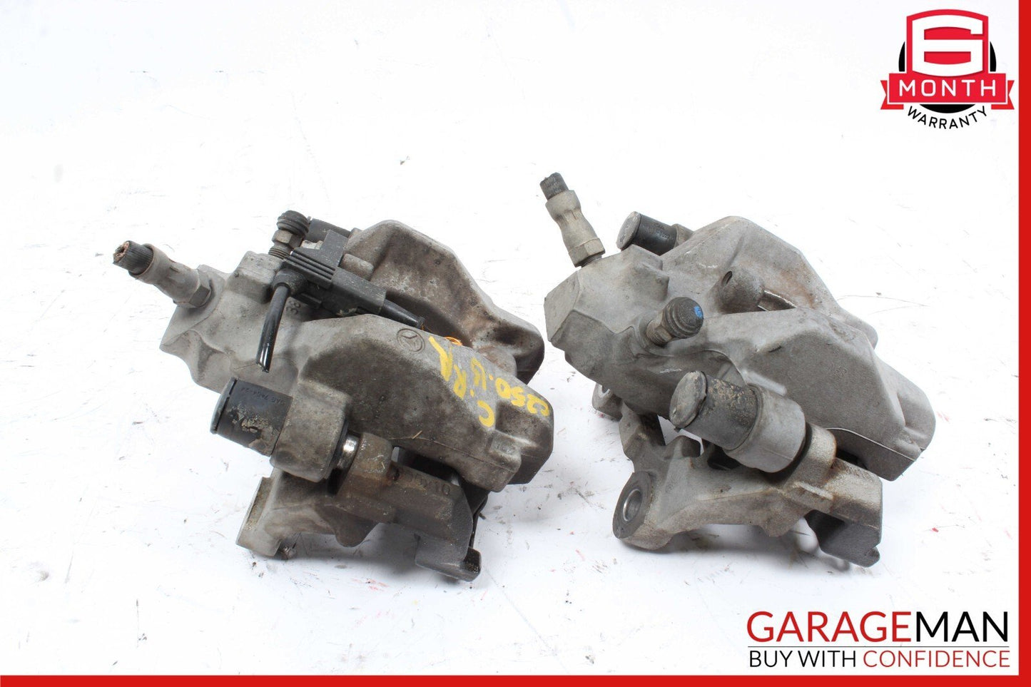 08-14 Mercedes W204 C250 C350 Rear Right And Left Brake Caliper Calipers Set OEM