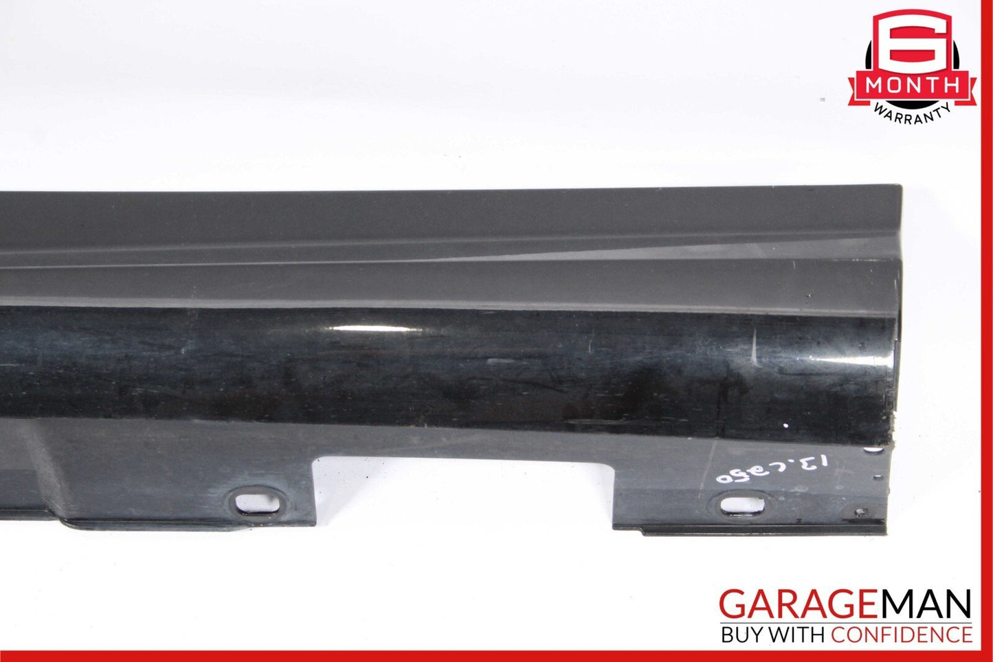08-14 Mercedes W204 C280 C300 AMG Sport Sedan Left Side Skirt Rocker Panel Black