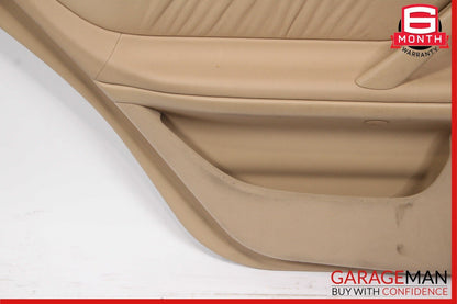 96-03 Mercedes W210 E320 Rear Left Side Interior Door Trim Panel Leather Java