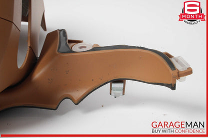 10-16 Porsche Panamera 970 Steering Column Cover Trim Brown OEM