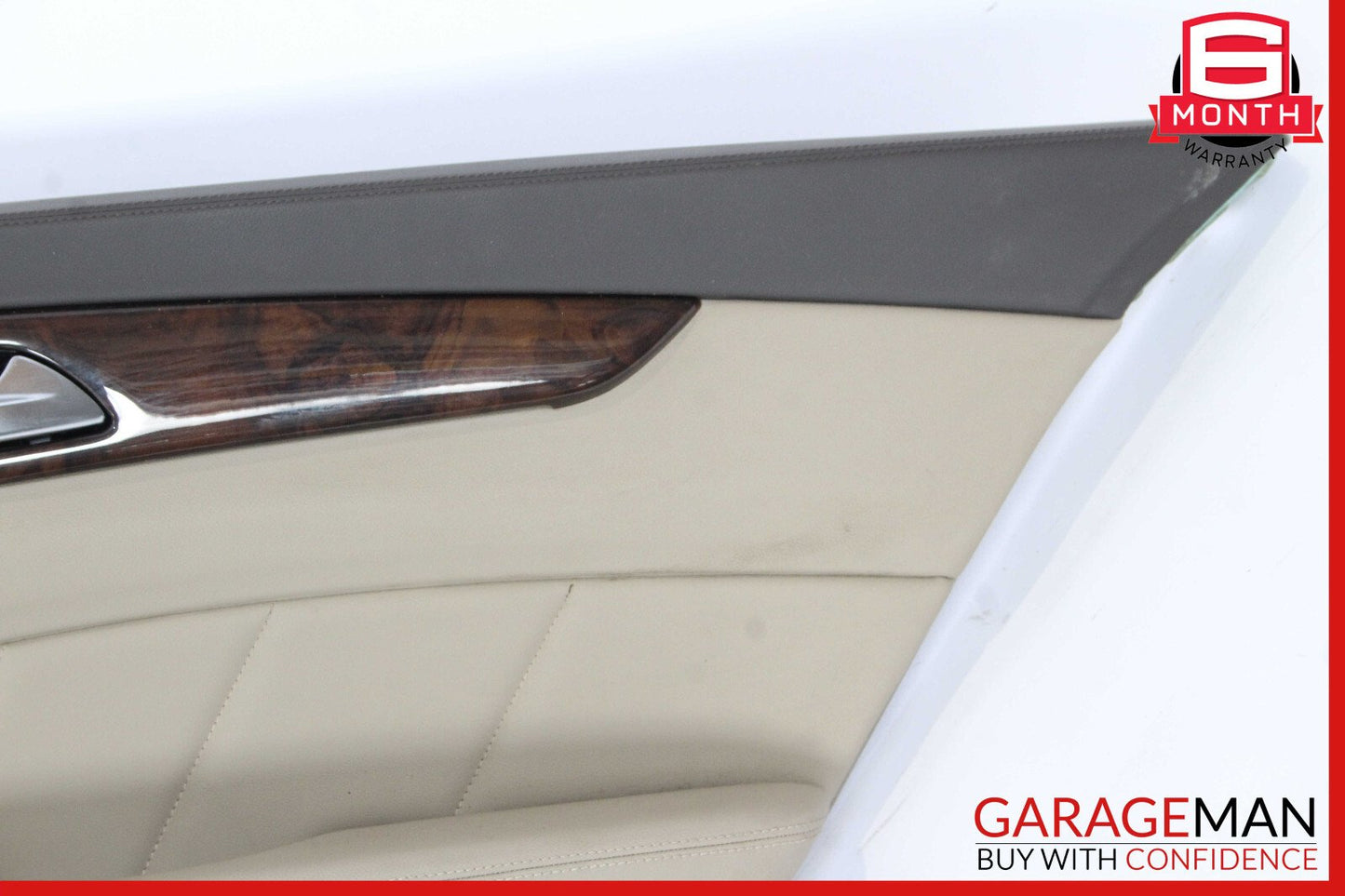 12-14 Mercedes W218 CLS550 Rear Right Side Interior Door Panel Beige OEM