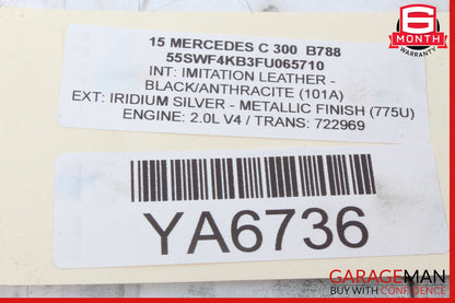 08-15 Mercedes W117 CLA250 C250 C300 C350 Rear View Backup Back Up Camera OEM
