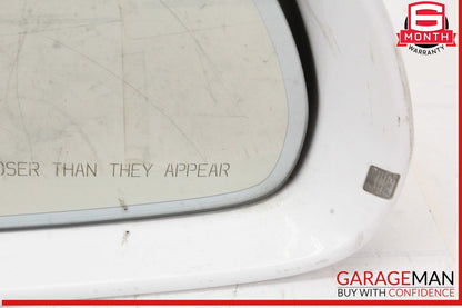 09-16 Audi A4 Front Right Passenger Side Door Rear View Mirror White OEM