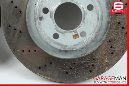 12-16 Mercedes R172 SLK350 Front Right & Left Side Brake Rotor Disc Set Drilled