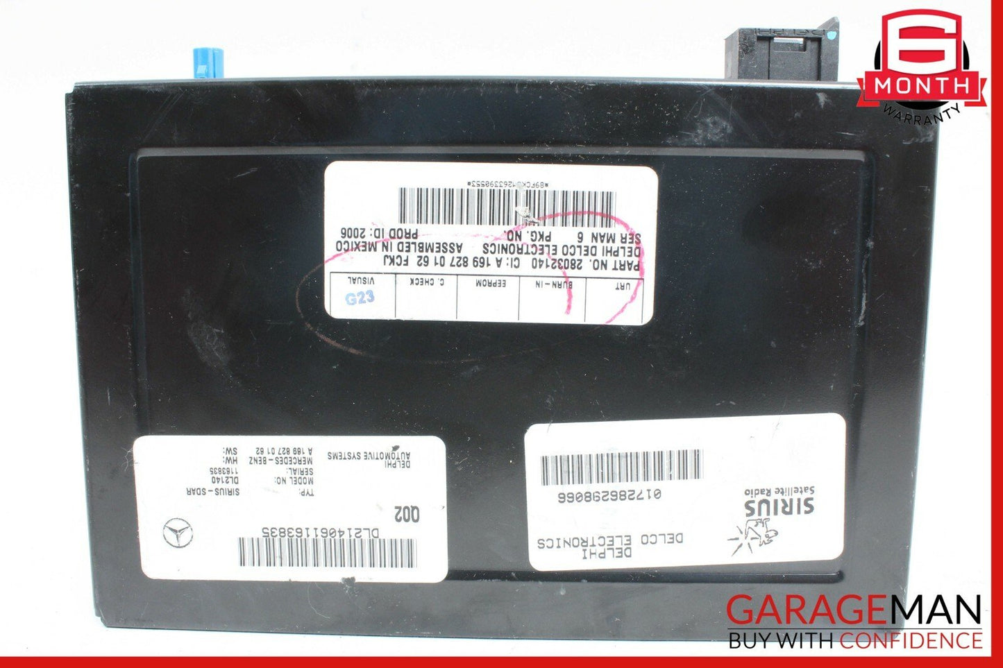 03-09 Mercedes X164 GL450 E63 AMG Sirius Satellite Radio Receiver Module Unit