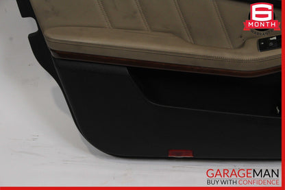 10-13 Mercedes W212 E550 E350 Front Left Interior Door Trim Panel Assembly Beige